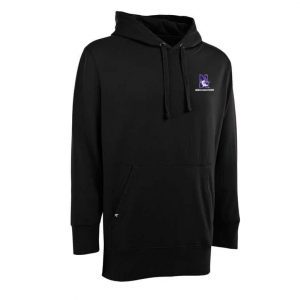 Northwestern Widcats Antigua Black Men's Hoded Sweatshirt   Signature Hood 100233