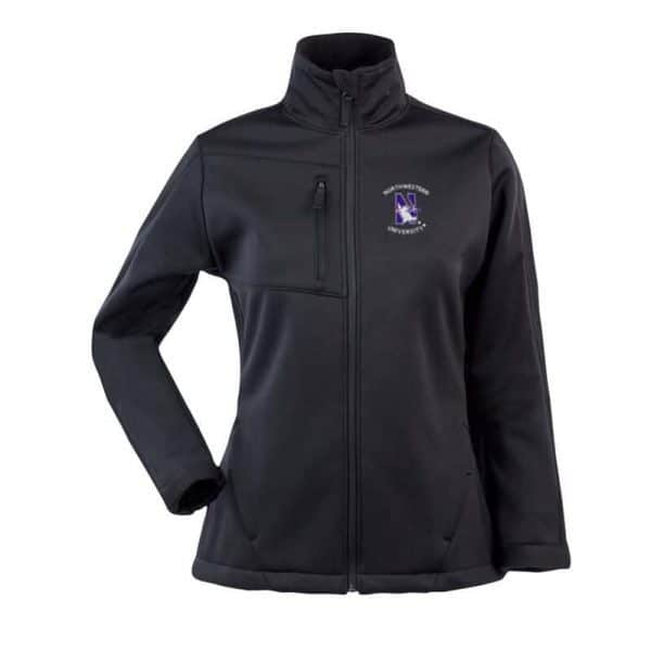 Northwestern Widcats Antigua  Women's Black Jacket   Women's Traverse 100389
