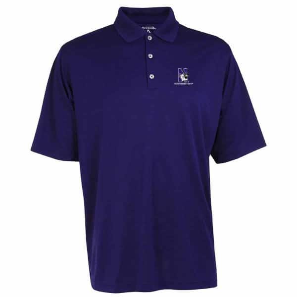 Northwestern Widcats Antigua  Men's Purple Polo Shirt    Exceed 100208