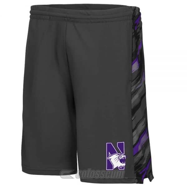 Northwestern Wildcats Colosseum Men's Black Mustang Short