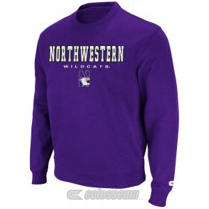 Northwestern Wildcats Colosseum Men's Purple Automatic Crewneck