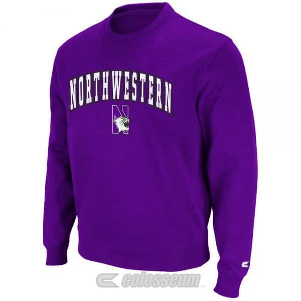 Northwestern Wildcats Colosseum Men's Purple Automatic Crewneck