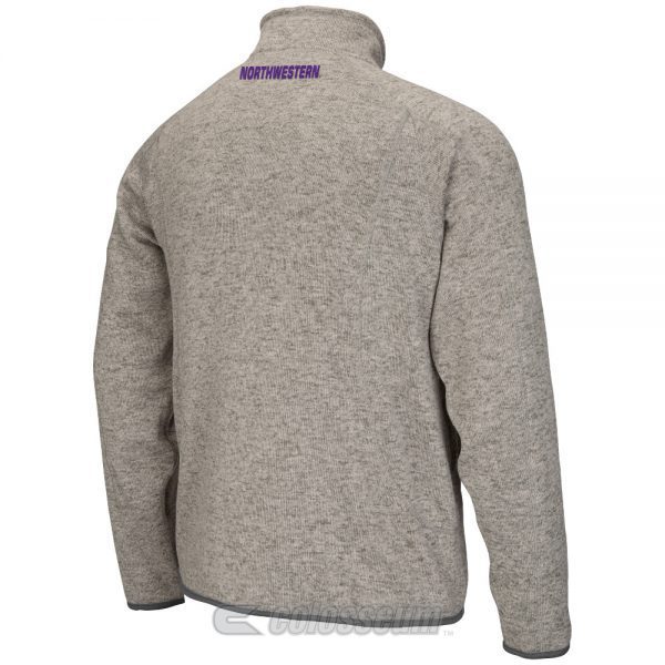 Northwestern Wildcats Colosseum Men's Heather Grey Backcountry Jacket