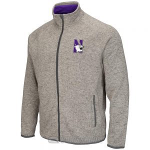 Northwestern Wildcats Colosseum Men's Heather Grey Backcountry Jacket