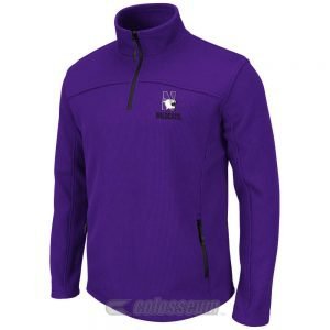 Northwestern Wildcats Colosseum Men's Purple Plow II 1/4-Zip  Jacket