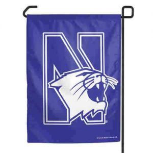 Northwestern Wildcats Purple Garden Flag with N-Cat Design