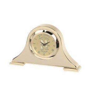 Northwestern Wildcats Mascot Design Gold Medallion Napoleon Desk Clock