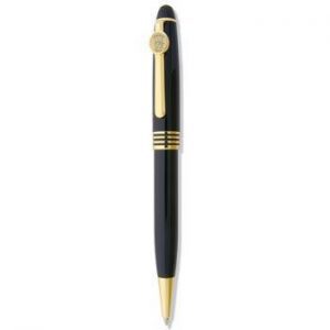 Northwestern Wildcats Mascot Design Gold Medallion Signature Series Pen Black Lacquer