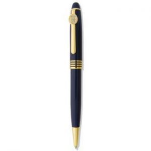Northwestern Wildcats Mascot Design Gold Medallion Signature Series Pen Navy Blue Lacquer