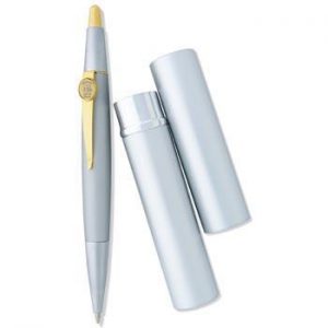Northwestern Wildcats Mascot Design Gold Medallion Pen In A Tube