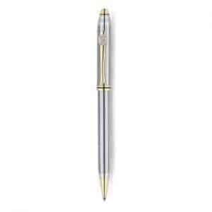 Northwestern Wildcats Mascot Design Silver Medallion Cross Townsend "Medalist" Ball Point Pen