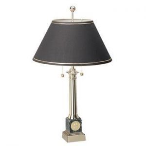 Northwestern Wildcats Mascot Design Gold Medallion Black Marble Alumni Lamp