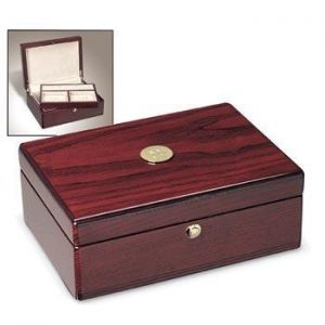 Northwestern Wildcats Mascot Design Gold Medallion Jewelry Chest