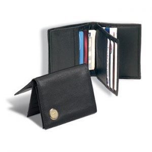 Northwestern Wildcats Mascot Design Gold Medallion Credit/Business Card Wallet