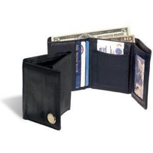 Northwestern Wildcats Mascot Design Gold Medallion Bi-Fold Wallet