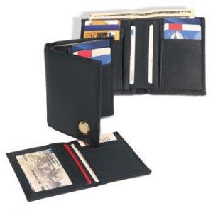 Northwestern Wildcats Mascot Design Gold Medallion Gents Wallet