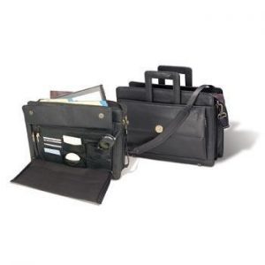 Northwestern Wildcats Mascot Design Gold Medallion Attaché Case