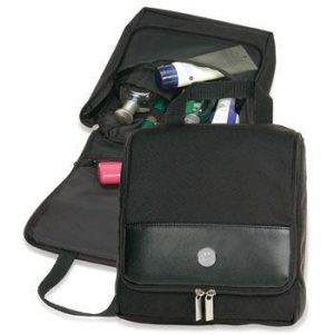 Northwestern Wildcats Mascot Design Silver Medallion Shaving/Cosmetic Bag