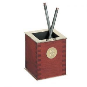 Northwestern Wildcats Mascot Design Gold Medallion Pencil Caddy