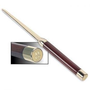 Northwestern Wildcats Mascot Design Gold Medallion Letter Opener