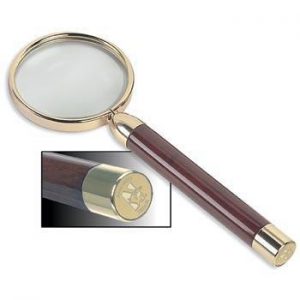 Northwestern Wildcats Mascot Design Gold Medallion Magnifying Glass