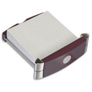 Northwestern Wildcats Mascot Design Silver Medallion Note Pad Holder