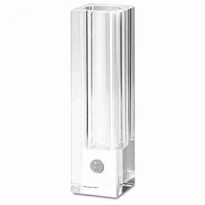 Northwestern Wildcats Mascot Design Silver Medallion Bellaire Crystal Vase         