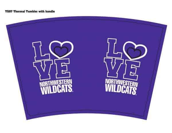 Northwestern Wildcats Love Northwestern Travel Mug