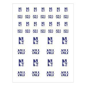 Northwestern University Wildcats Variety of Sizes & Designs Sticker Pack