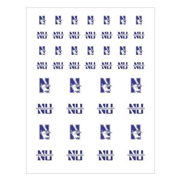 Northwestern University Wildcats Variety of Sizes & Designs Sticker Pack