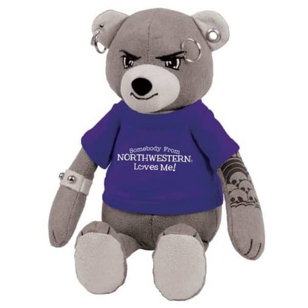 Northwestern Wildcats The Unbearable Studz Wearing Purple "Somebody From Northwestern Loves Me" Tee Shirt