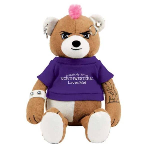 Northwestern Wildcats The Unbearable Diesel Wearing Purple "Somebody From Northwestern Loves Me" Tee Shirt