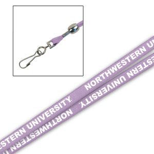 Northwestern Wildcats 5/8" Lavender Lanyard Printed with White "Northwestern University"
