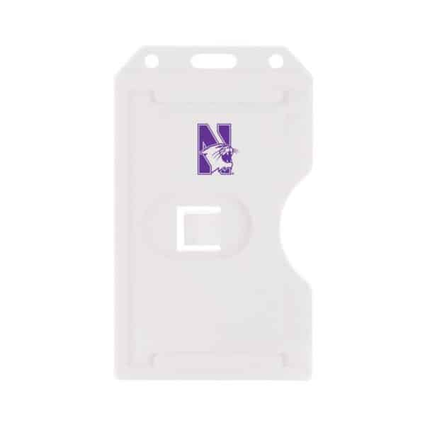 Northwestern Wildcats Side Slide Clear I.D. Holder with Purple N-CAT Print