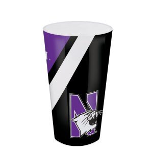Northwestern Wildcats 16 OZ Colormax Pint Glass with Full Color Wraparound Print