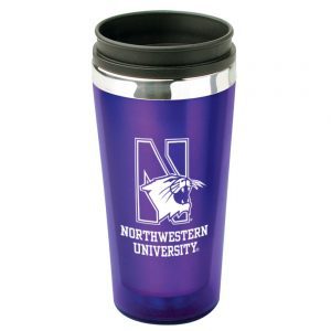 Northwestern Wildcats 16 OZ Purple Acrylic Rainbow Tumbler Travel Coffee Mug