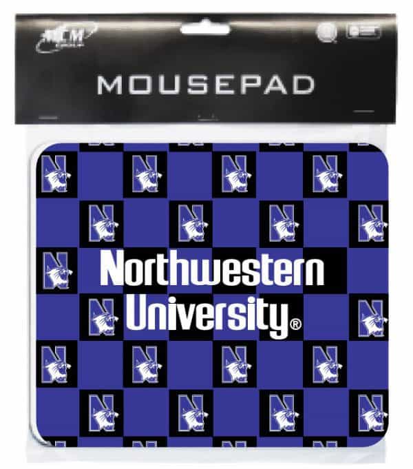 Northwestern Wildcats ColorMax Mouse Pad with Chercker Design