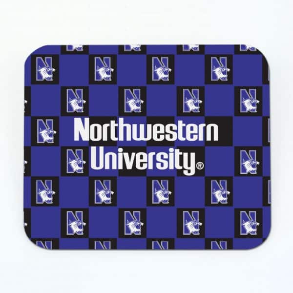 Northwestern Wildcats ColorMax Mouse Pad with Checker Design