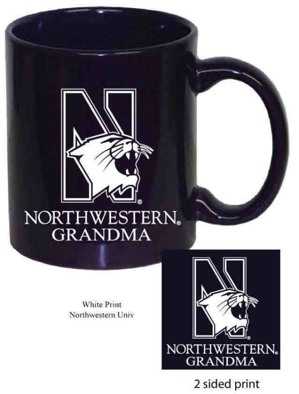 Northwestern Wildcats 11 oz. Purple Ceramic Coffee Mug with Grandma Design