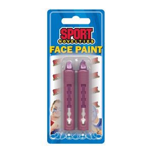 Two Purple Stick Face Paint Crayons 