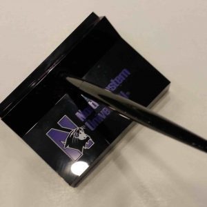 Northwestern Wildcats Black Plastic Pen Holder