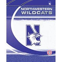 Northwestern Wildcats Paper Folder 9.25"X12"