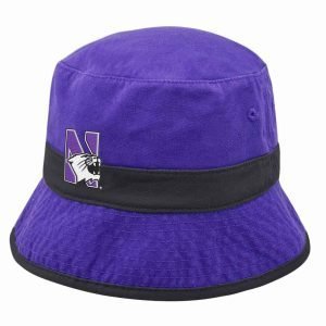 Northwestern Wildcats Purple Floppy/Bucket Hat with N-Cat Design