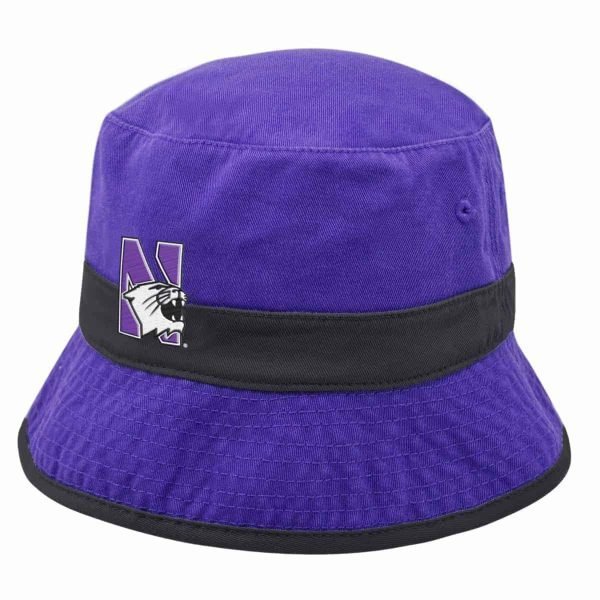 Northwestern Wildcats Purple Floppy/Bucket Hat with N-Cat Design