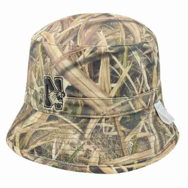 Northwestern Wildcats Tan/Camo Reversible Floppy/Bucket Hat with N-Cat Design