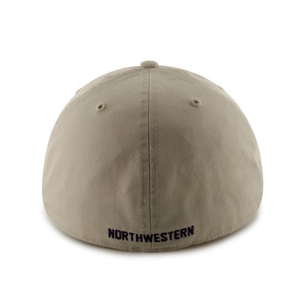 Northwestern Wildcats 47 Brand Almond Fitted Franchise Hat
