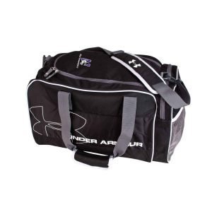 Northwestern University Wildcats Black Under Armour Dauntless Duffle Bag with N-Cat Design