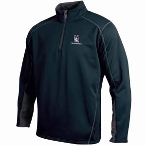 Northwestern University Wildcats Under Armour Adult Black Armour Fleece 1/4 Zip