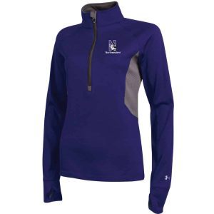 Northwestern University Wildcats Under Armour Ladies Purple Capture Half Zip