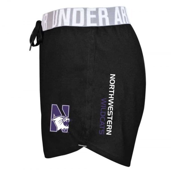 Northwestern University Wildcats Under Armour Ladies Black Play Up Short